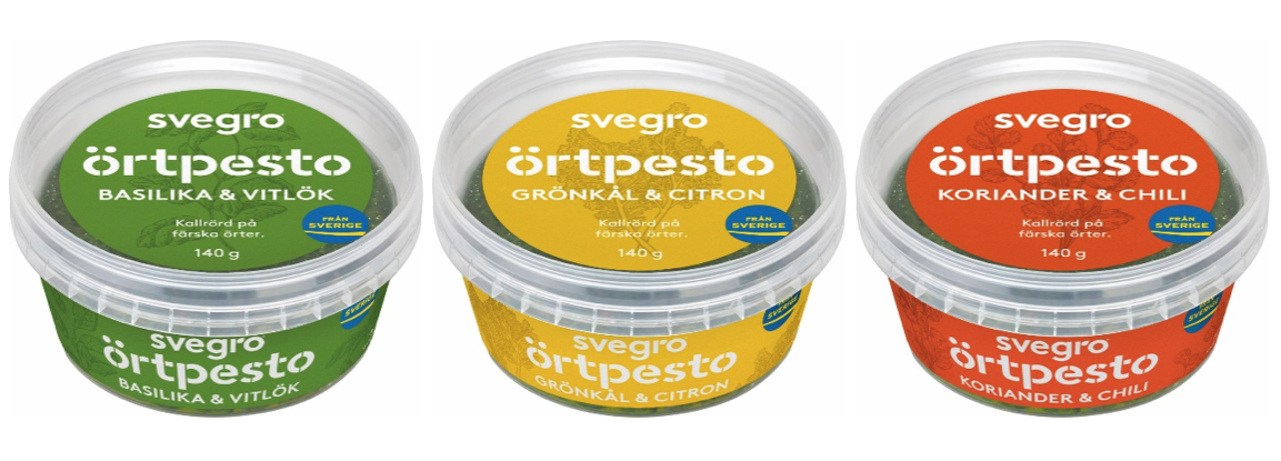 Svegro Örtpesto – Sveriges godaste pesto nu ursprungsmärkt med Från Sverige